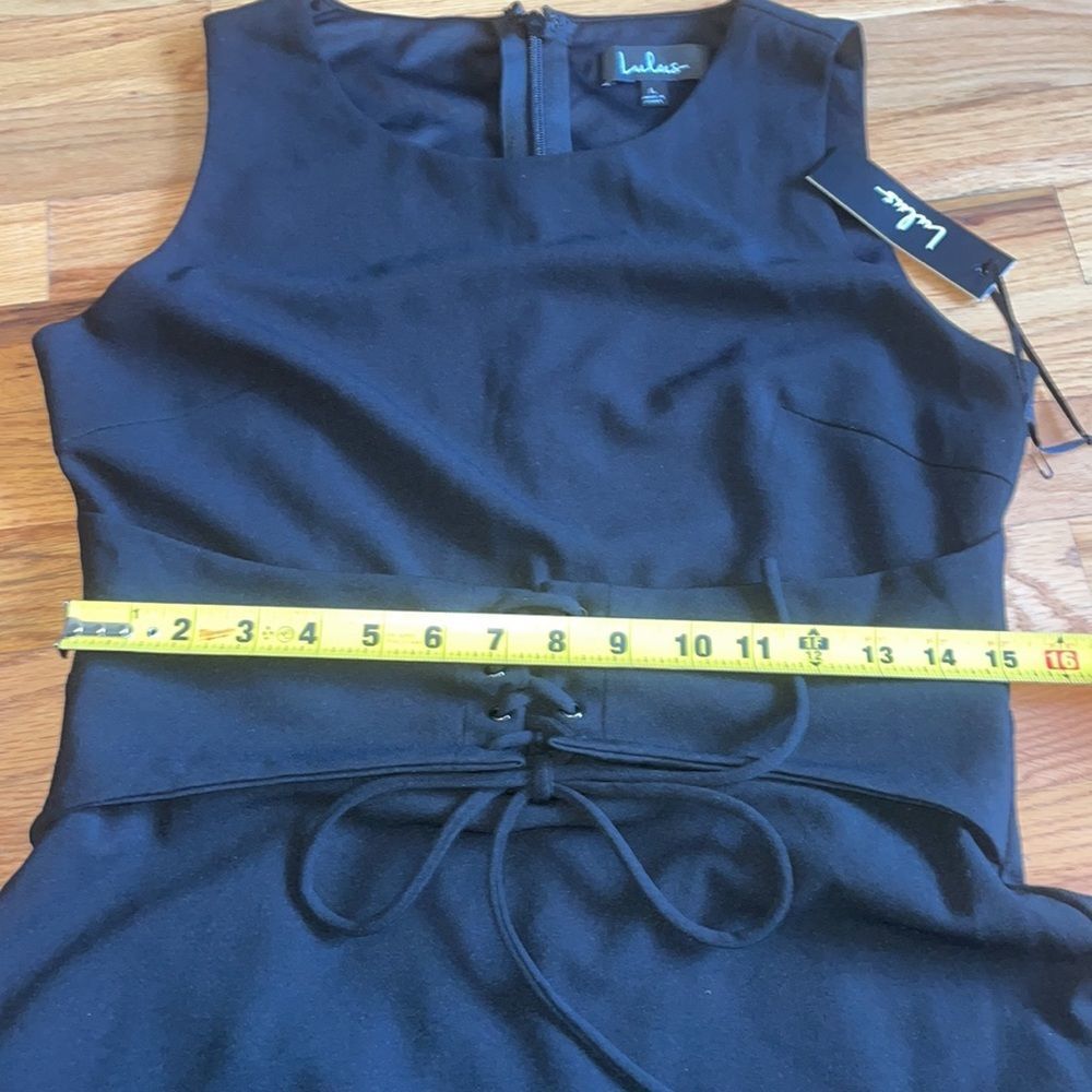 Lulu's Black Midi Dress Large NWT - Picture 7 of 14